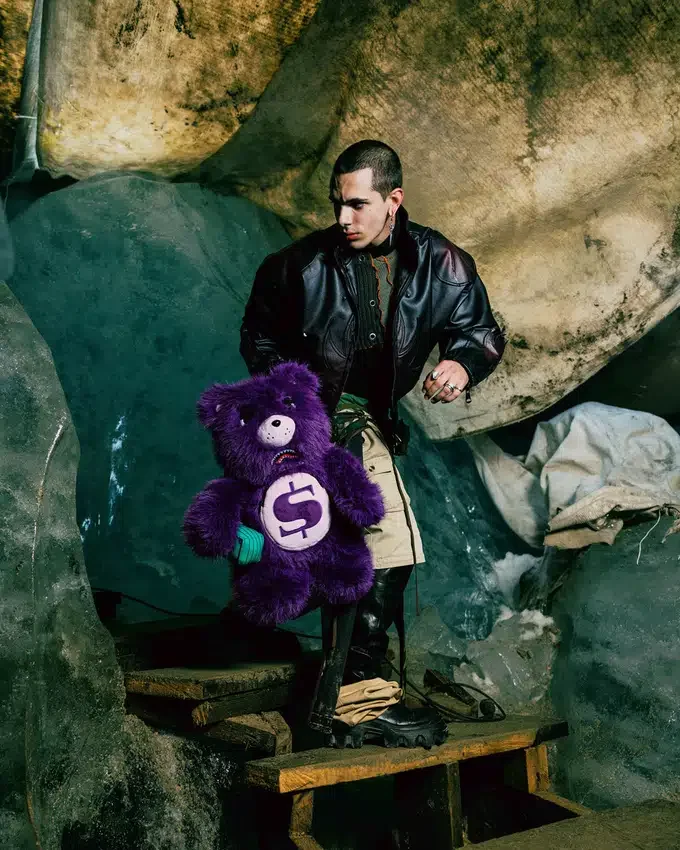 RUCSACURI MONEYBEAR FURZILLA SHARK (VIOLET)