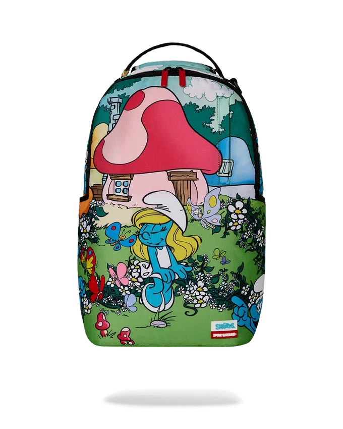 RUCSACURI SMURFS IN THE GARDEN