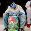 RUCSACURI SMURFS IN THE GARDEN