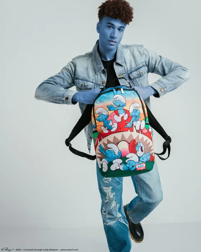 RUCSACURI SMURFS MUSHROOM CHILL