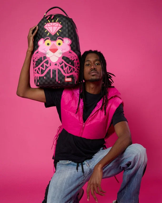 RUCSACURU PINK PANTHER DIAMOND SHARK