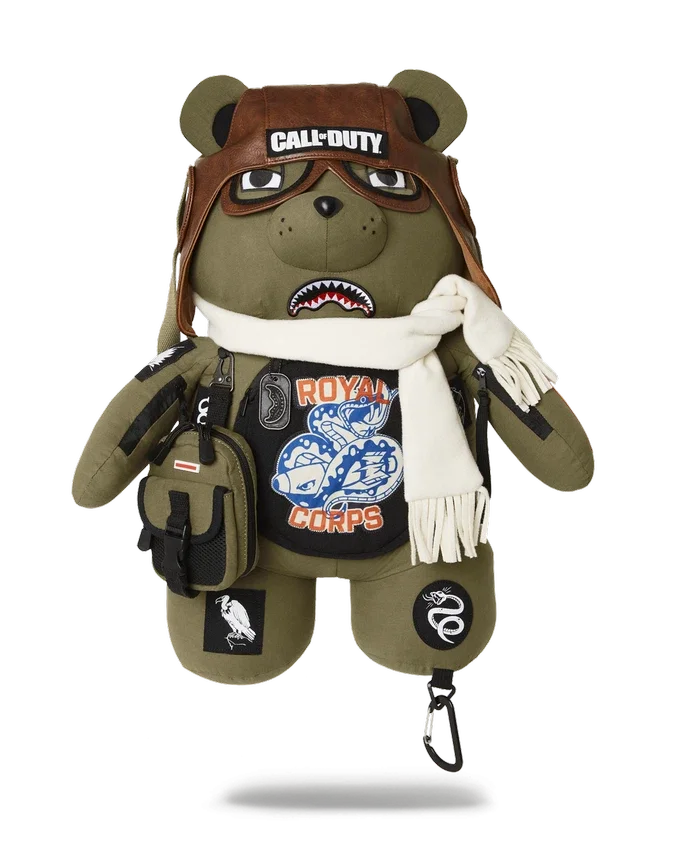 RUCSAK CALL OF DUTY AVIATOR FEARLESS MONEYBEAR TEDDYBEAR Rucsacuri