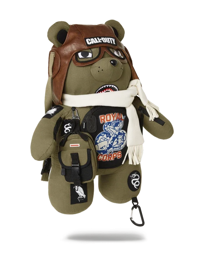 RUCSAK CALL OF DUTY AVIATOR FEARLESS MONEYBEAR TEDDYBEAR Rucsacuri