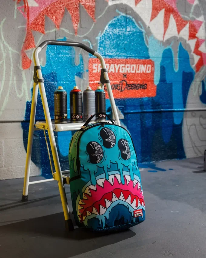 RUCSAK JORGE RODRIGUEZ THE ARTIST COLLAB DRIPS SHARKS Rucsacuri