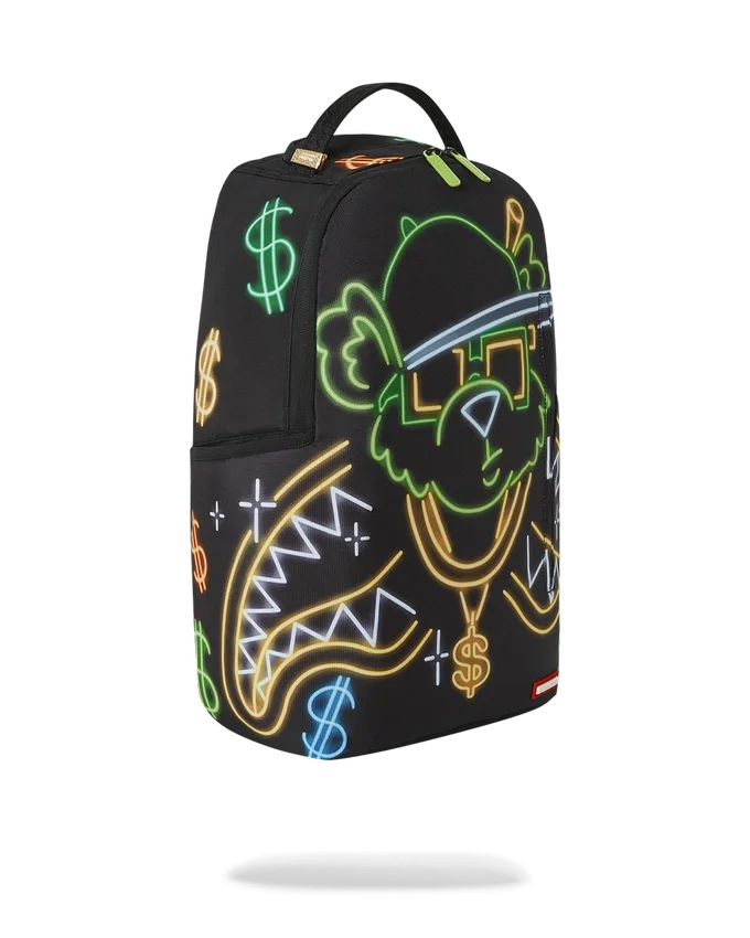 RUCSAK MONEY BEAR CITY LIGHTS