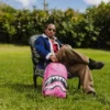 RUCSAK PINK CAMOCHECK