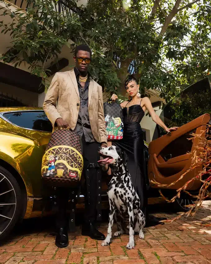 RUCSAK RICHIE RICH PAINT THE SHARK GOLD