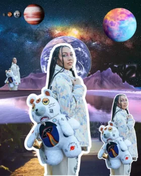 RUCSAK UFO SPACED OUT MONEYBEAR TEDDYBEAR Rucsacuri