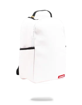 RUCSAKUL ALB SPRAYGROUND DIY (PIELE VEGANĂ ȘI CĂPTUȘEALĂ INTERIOARĂ PENTRU BANI) ȘI MARKERE INCLUSE