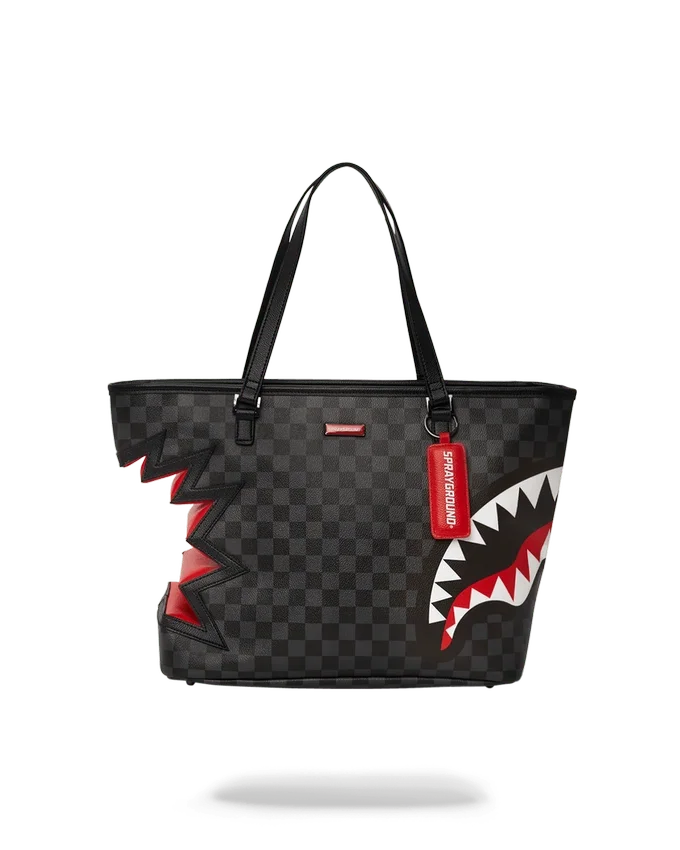 Sacoșe TOTE SHARK BITE SHARKS IN PARIS, GRI