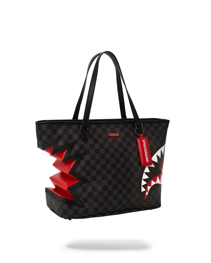 Sacoșe TOTE SHARK BITE SHARKS IN PARIS, GRI