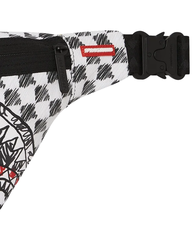 SCRIBBLE DRIBBLE CHECK Savvy Crossbody