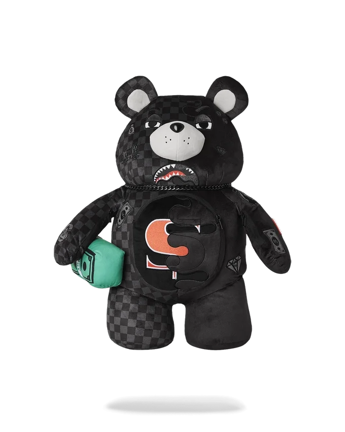 SPEED SHARK SIDE SWIPE MONEYBEAR TEDDY BEAR RUCSACURU URSULEȚ DE PLUȘ