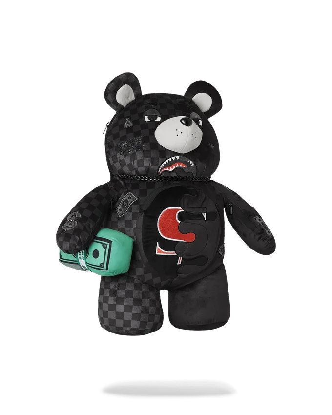 SPEED SHARK SIDE SWIPE MONEYBEAR TEDDY BEAR RUCSACURU URSULEȚ DE PLUȘ