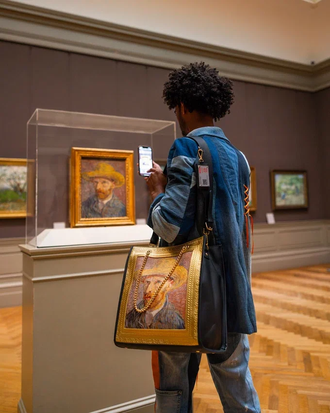 THE MET VAN GOGH FRAMED SELF-PORTRAIT Sacoșe
