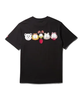 TRICOU CU IMAGINE GARFIELD (NEGRU)