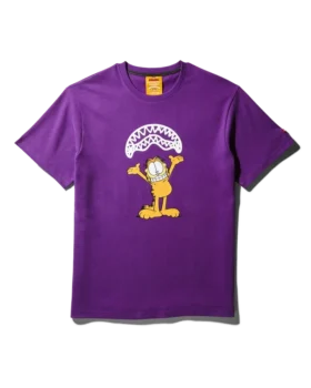 TRICOU CU IMPRIMARE „GARFIELD SHARKMOUTH” (VIOLET)