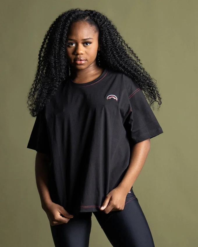 TRICOU OVER SHARK (NEGRU)